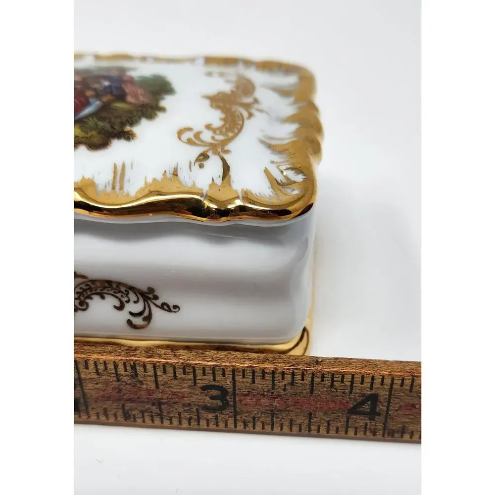 Trinket Jewelry Box | Courting Couple | Bavaria, Germany